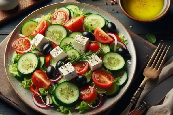 Salada Grega Vegana
