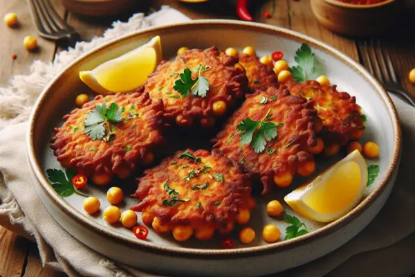 Bolinhos de Grão-de-Bico Veganos Petiscos Saudáveis e Fáceis