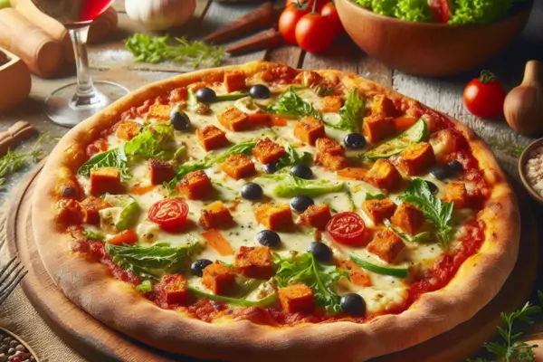 Pizza Vegana Rápida Massa Caseira e Coberturas Criativas